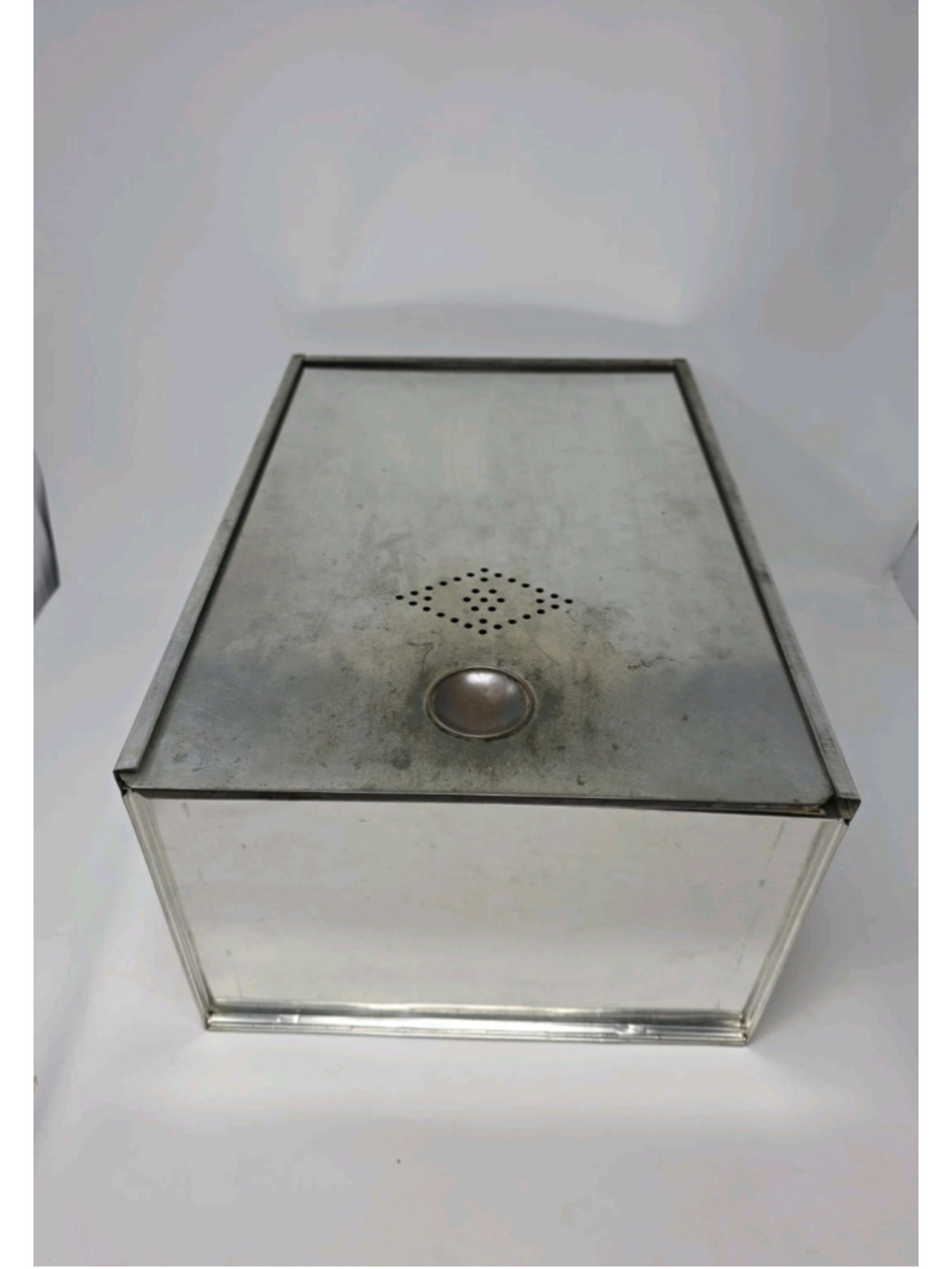 Vintage Metal Hoosier Style Cabinet Bread Drawer & Sliding Lid